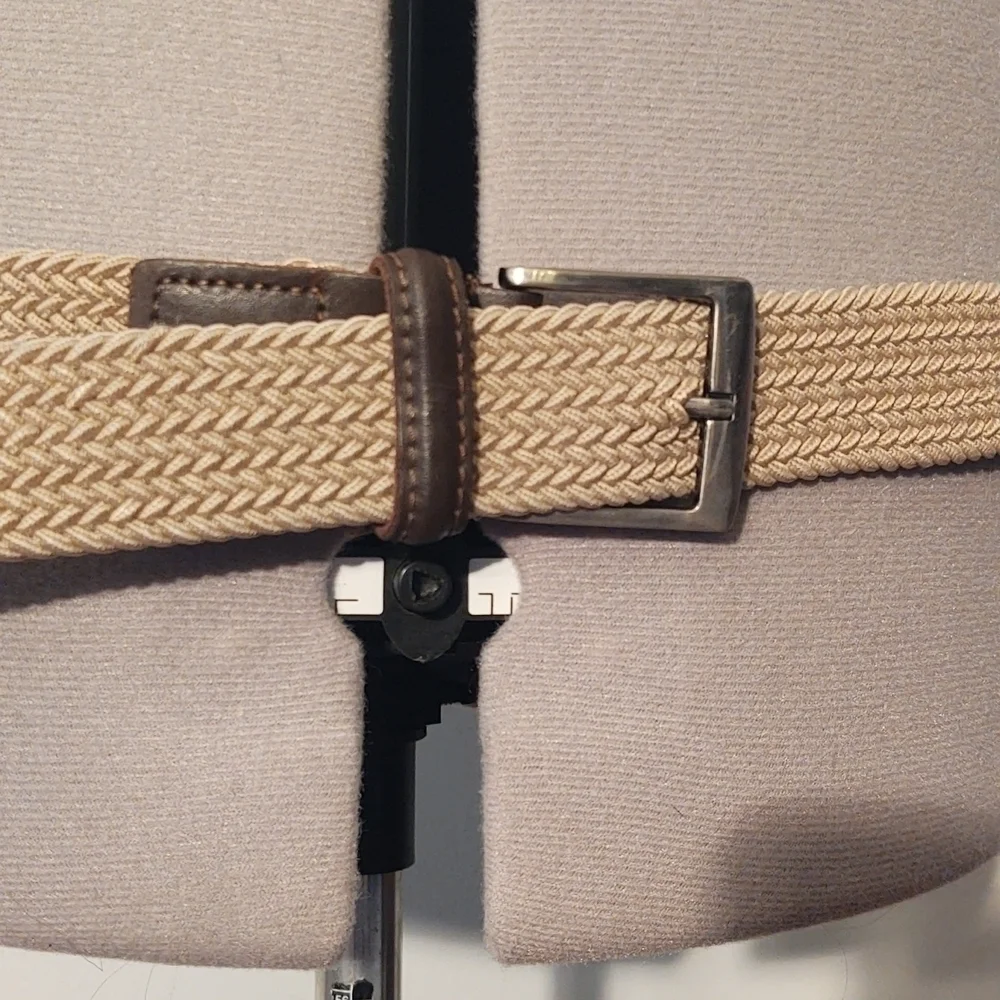 Braided Fabric Belt Sz 2XL tan